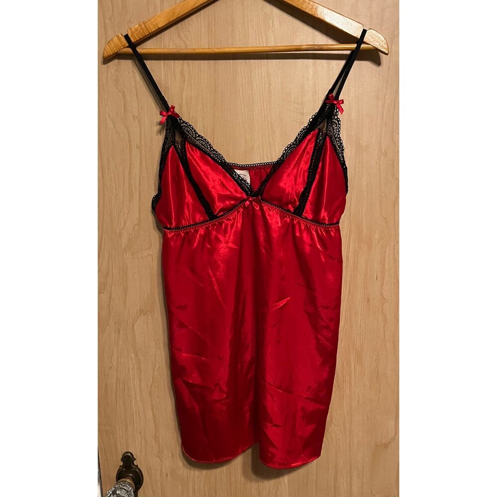 In Bloom Red Lacy Cami Mini Dress Coquette Whimsygoth Goth Medium